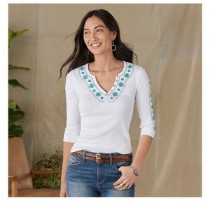 Alp n rock mikki Henley shirt from Sundance, brand new still in packaging